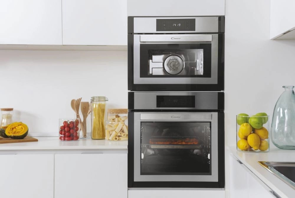Candy fcxne828x forno elettrico multifunzione maxi cavità 80 litri, classe a+, wi-fi, 9 funzioni