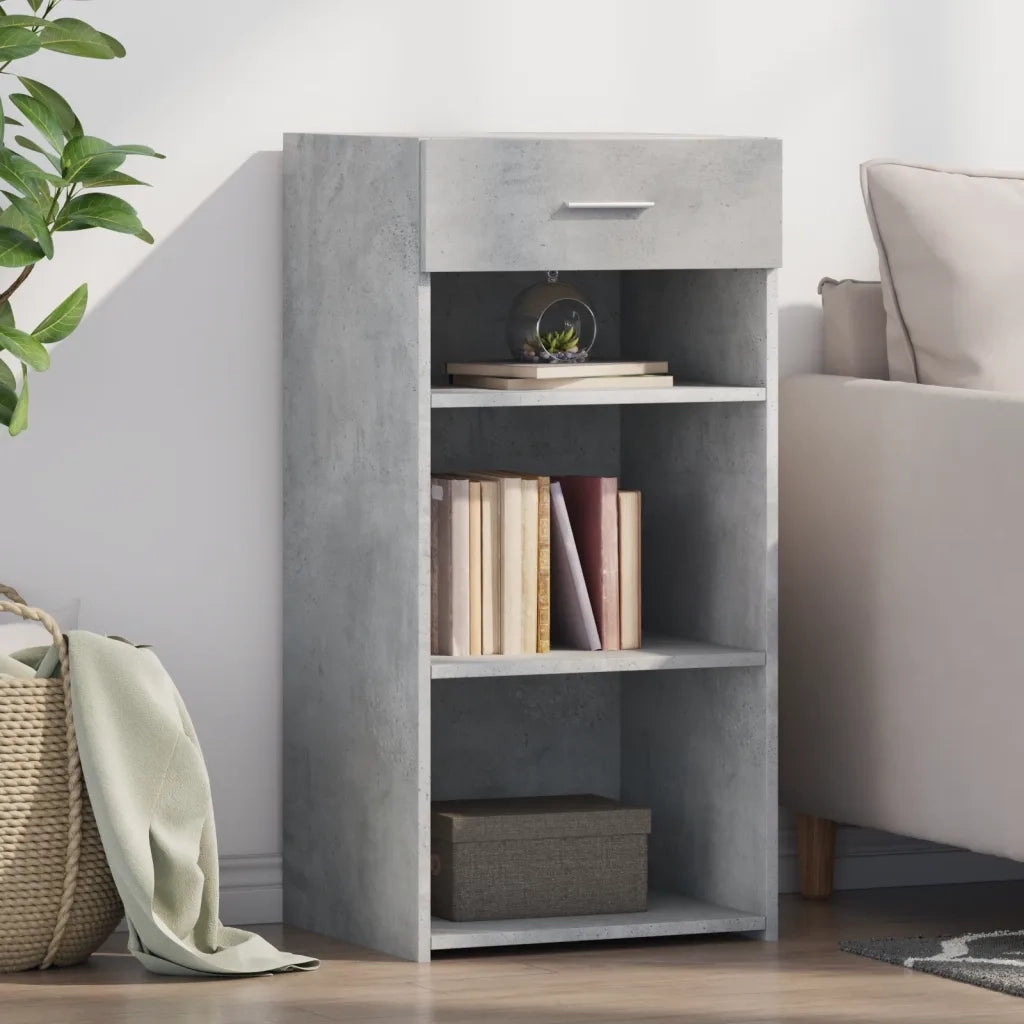 Credenza | Madia | Buffet da pranzo | Armadio da pranzo Grigio Cemento 45x42,5x93 cm in Legno Multistrato