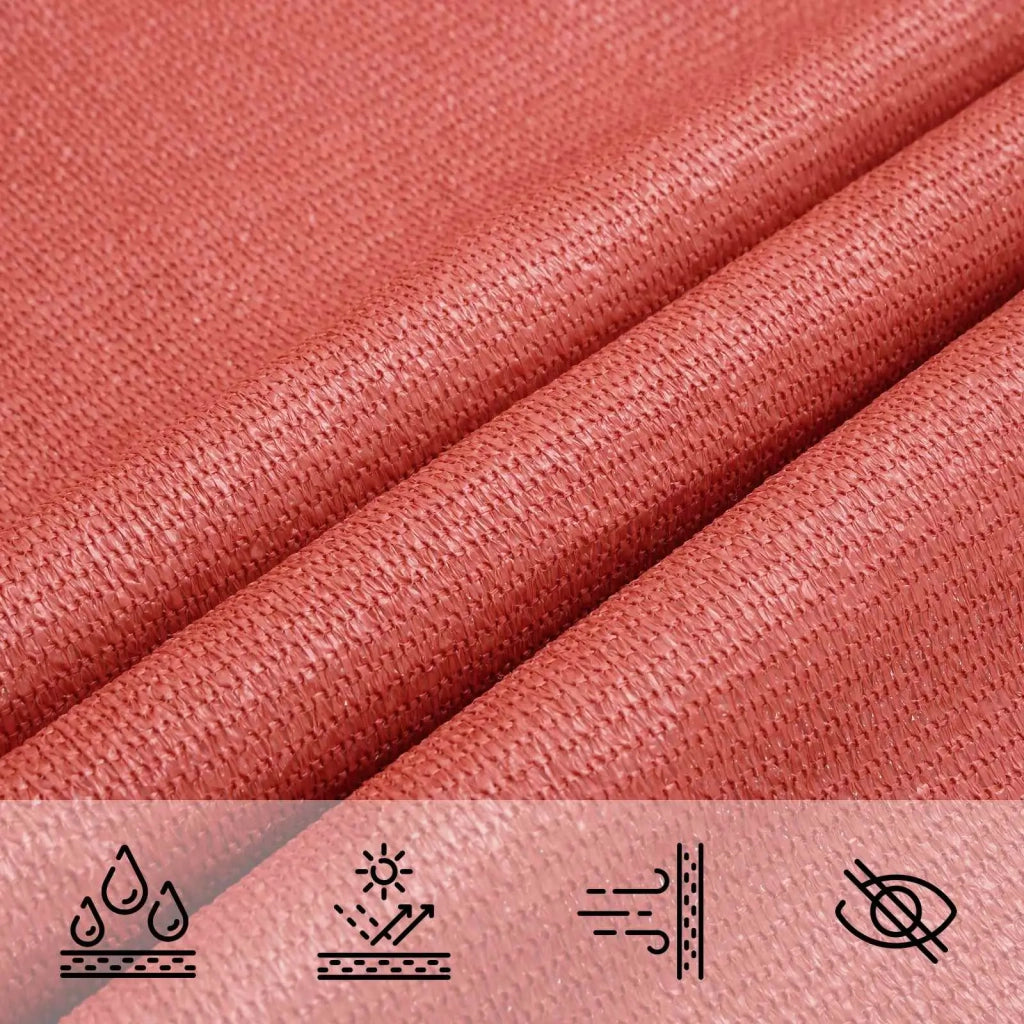 Telo Ombra 2 x 2 x 2 m HDPE Triangolare Terracotta 42032702