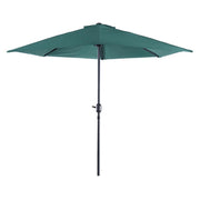 OMBRELLONE SEMICIRCOLARE IMPERMEABILE 269 X 138 X 236 CM VERDE