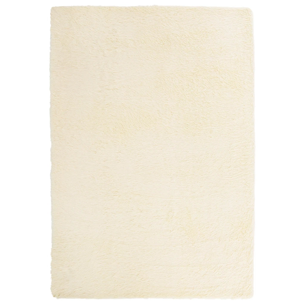 Tappeto Shaggy a Pelo Lungo NAVARRA Crema 160x230 cm poliestere 4102839