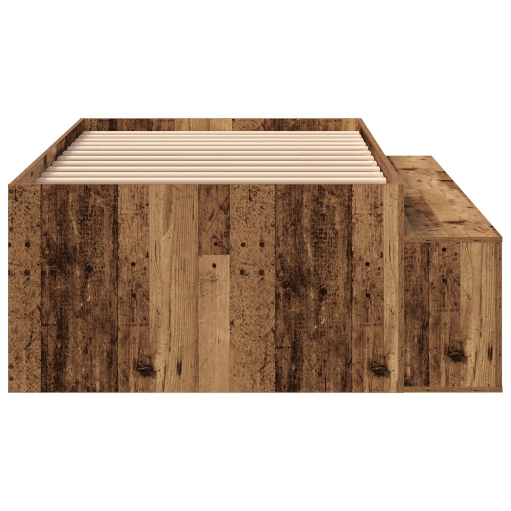 Struttura letto contenitore Legno Vecchio 80x200 cm