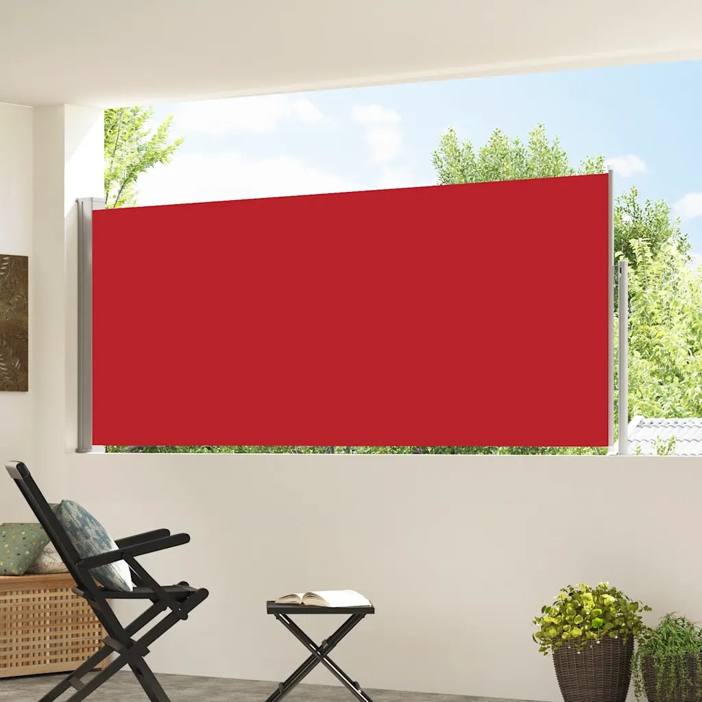 Tenda da Sole | Tenda parasole Laterale Retrattile 120 x 300 cm Rossa