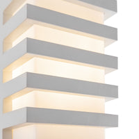 Lampada da parete Outdoor in Alluminio Remsa Bianco