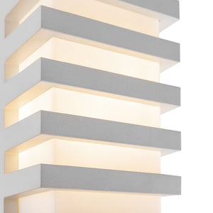 Lampada da parete Outdoor in Alluminio Remsa Bianco