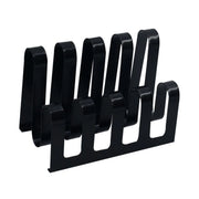 Portariviste metallo nero 4 posti cm 31x19h22
