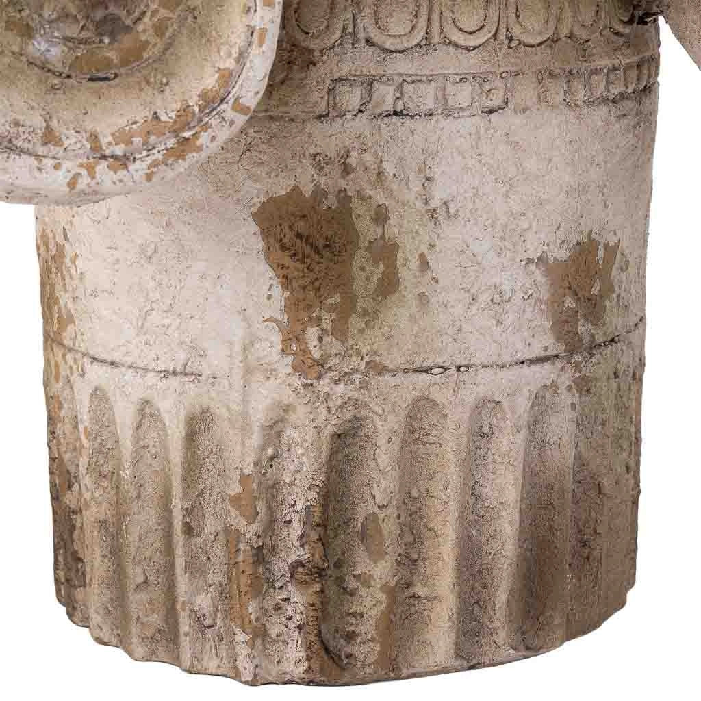 Colonna decorativa color pietra, cm 36x26x32,5h