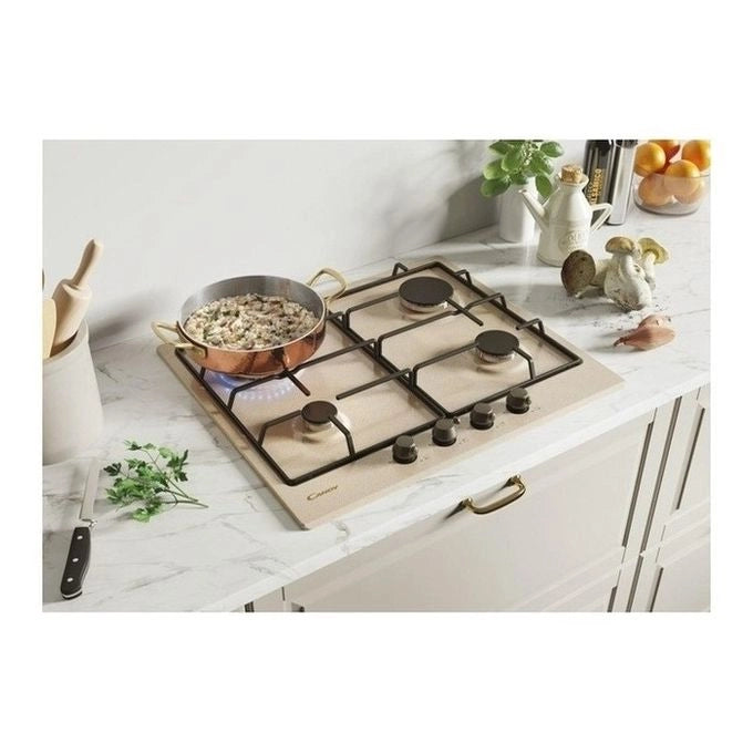 Candy Classic CHW6BRAV4WGT Avena Da incasso 59 cm Gas 4 Fornello(i)