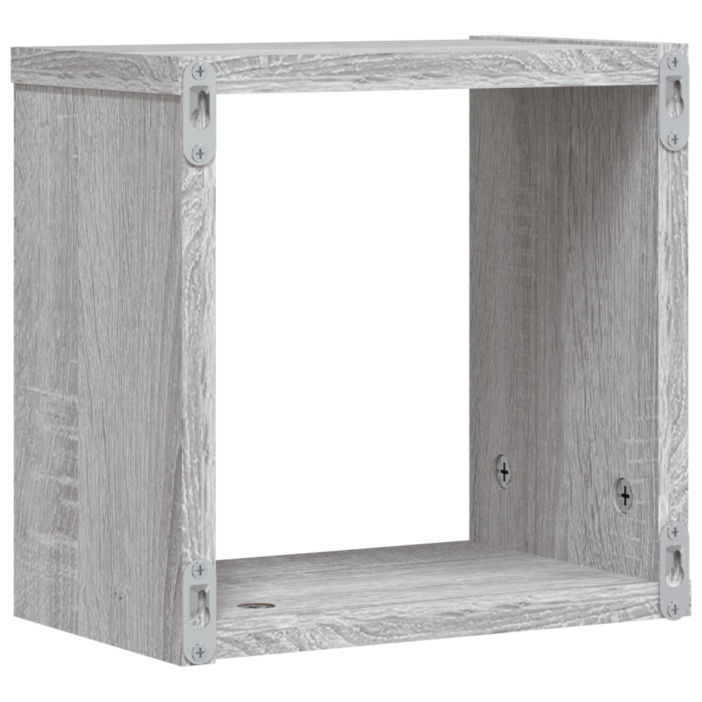 Mensole Flottanti Grigio sonoma MDF Medio Montaggio a parete