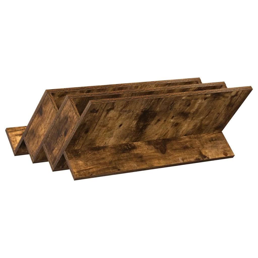 Scaffale per riviste Rovere fumé 65 x 53 x 28,5 cm 890884