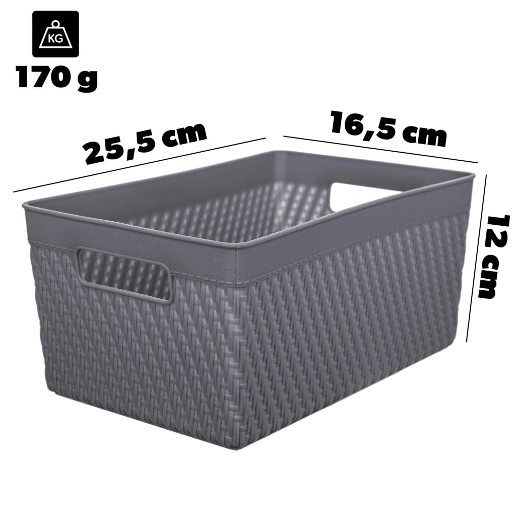 Cestino organizer KADAX, contenitore universale per riporre oggetti, 16,5x25 cm