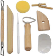 Attrezzatura per ceramisti - Strumenti per la luce - Set di modellazione per ceramisti - Ceramica, polimero, pasta modellabile, set da 8