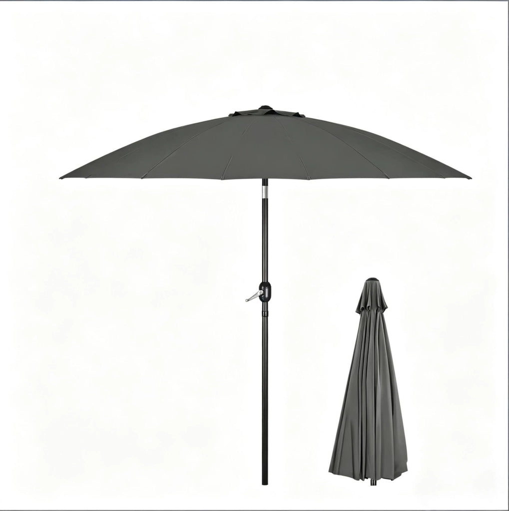 Ombrellone da giardino inclinabile ?257 cm; grigio scuro
