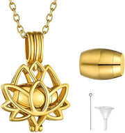 Collana per donna - Urna da appendere - Personalizzata - Argento - Albero della vita e cuore - Gioielli regalo - Adatto per animali - Collana
