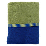 Sazalo, Telo Bagno 100% Cotone Reversibile, blu Indaco