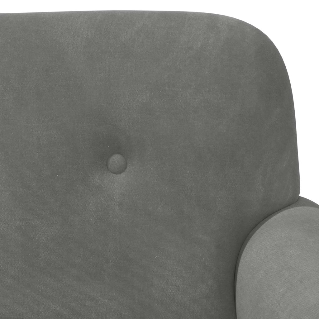 Loveseat con bottoni imbottiti Grigio Scuro 120 x 66 x 78 cm 42041829