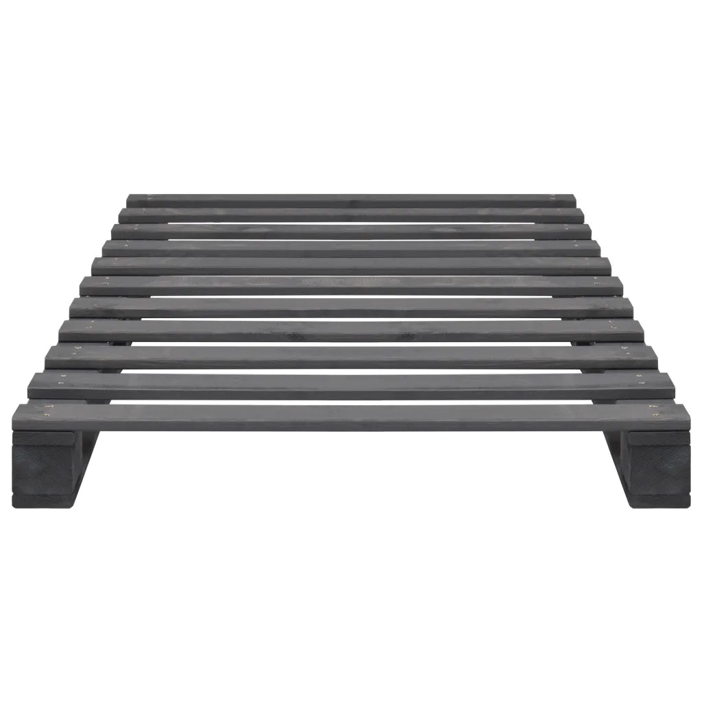 Giroletto in Pallet Grigio Legno Massello di Pino 100x200 cm cod mxl 63848