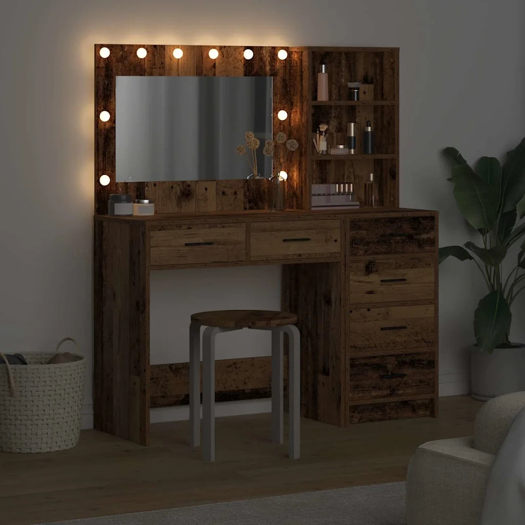 Toeletta | Tavolo da Trucco Marrone 78.5 x 41 x 135 cm Legno multistrato