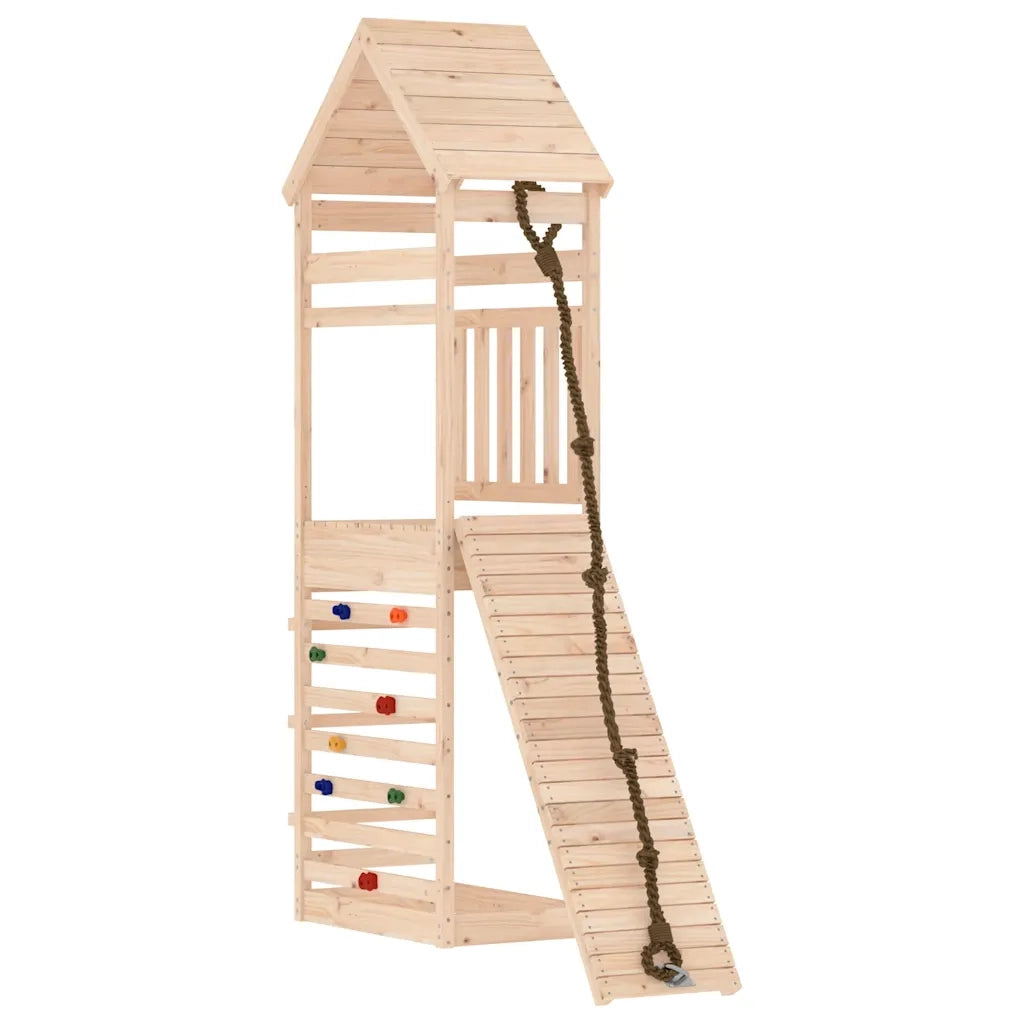 Casetta con Arrampicata in Legno Massello di Pino 3156919