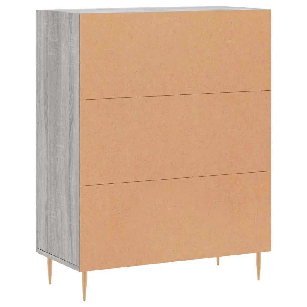 Credenza Grigio Sonoma 69,5x34x90 cm in Legno Multistrato 827714