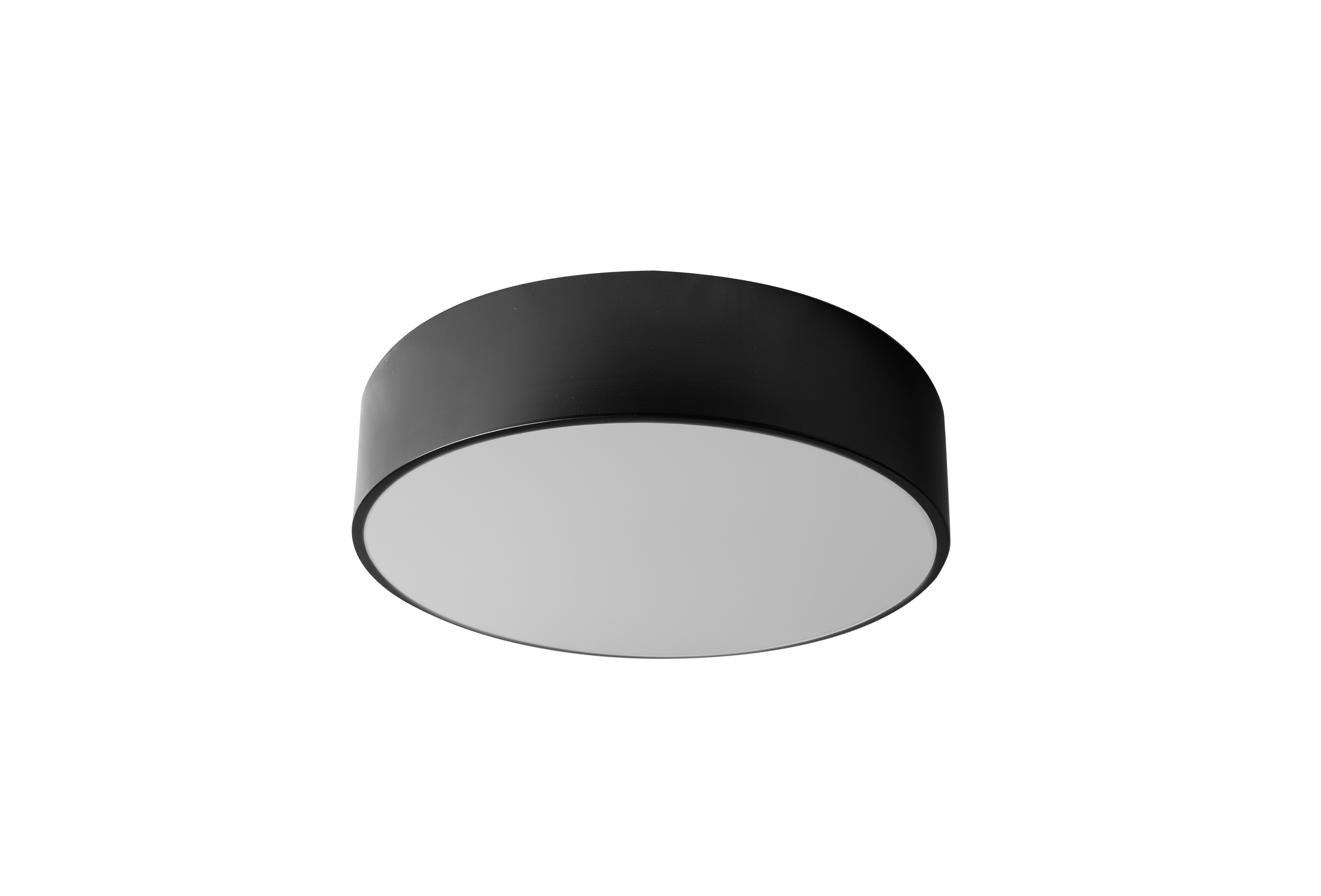 Lampada Plafoniere 30cm Rotonda Nero Da Soffitto APP640-3C