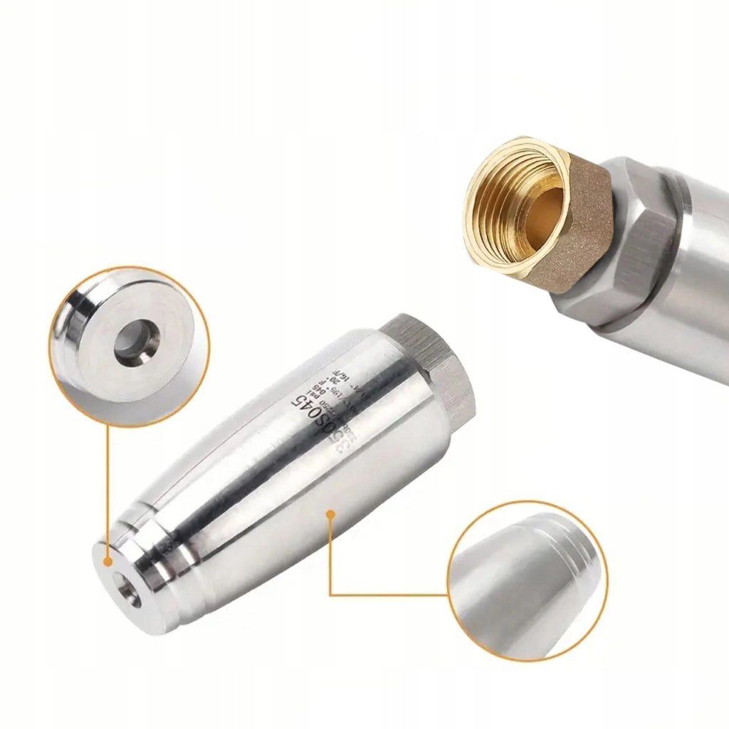 Ugello Rotante TurboSteel 035-M18 INOX – 350 Bar, Acciaio Inox, Filettatura M18