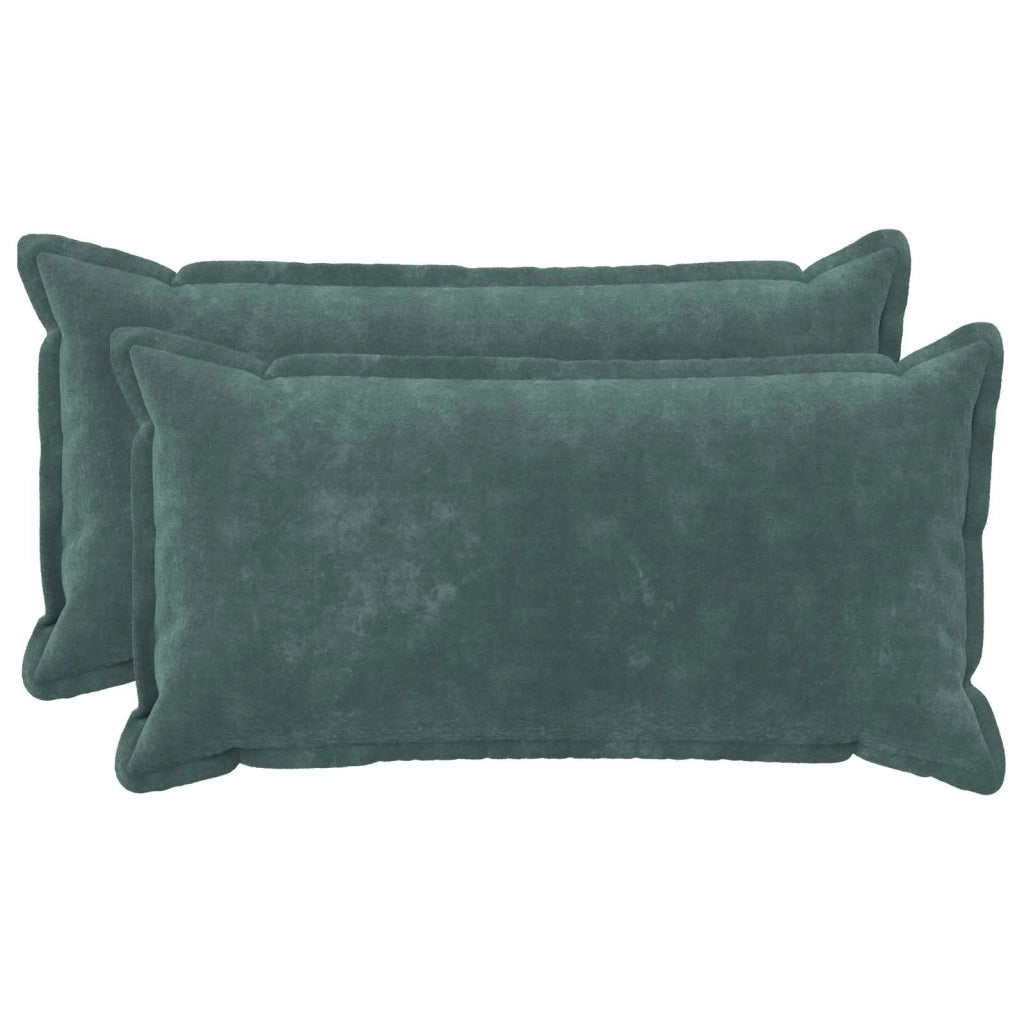 Cuscino con cuscino HOUTEN 2 pz Blu mare Fleece in microfibra 933652
