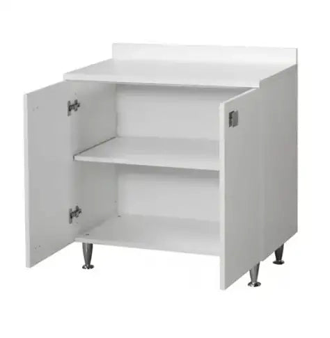 Base per cucina Bianco Frassinato 2 ante Cm 80x50xH 83.5