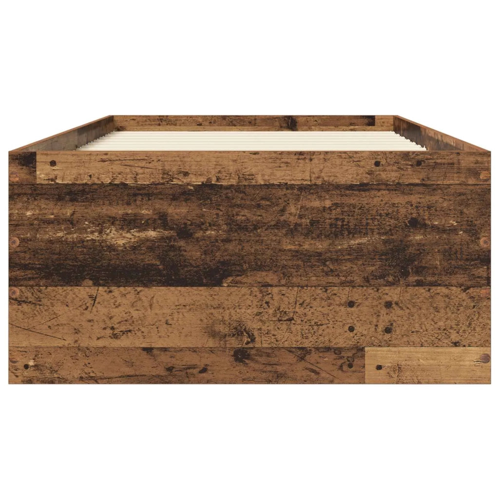 Struttura letto a pavimento Legno antico 80 x 200 cm 3429536