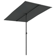 Ombrellone da Esterni con Palo in Alluminio 2x1,5 m Antracite  cod mxl 58088