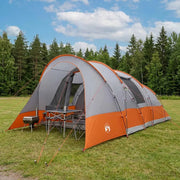 Tenda a tunnel Grigio e arancione 560 x 395 x 212 cm