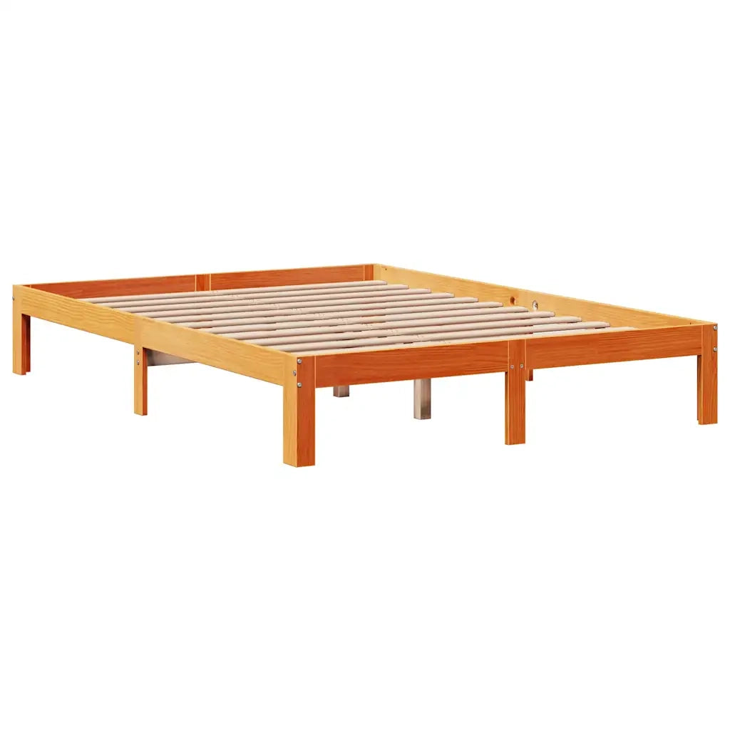 Giroletto Cassetti Marrone Cera 120x190 cm Legno Massello Pino