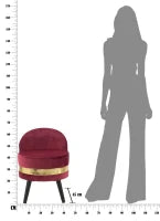 Sedia Mini Paris Bordeaux Cm Ø 45X62