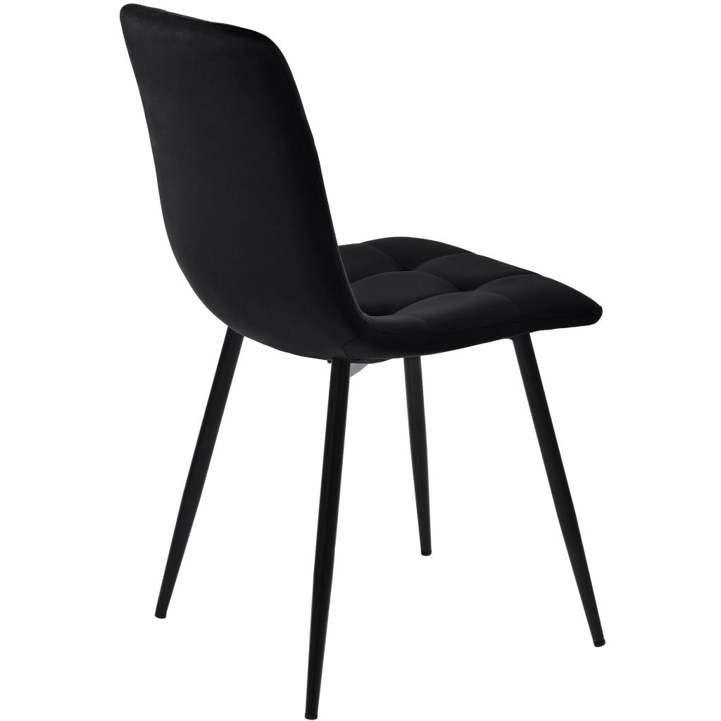 Tavolo da pranzo con 4 sedie in MDF effetto marmo bianco e metallo, set moderno per cucina e sala da pranzo 140 × 80 × 75 cm