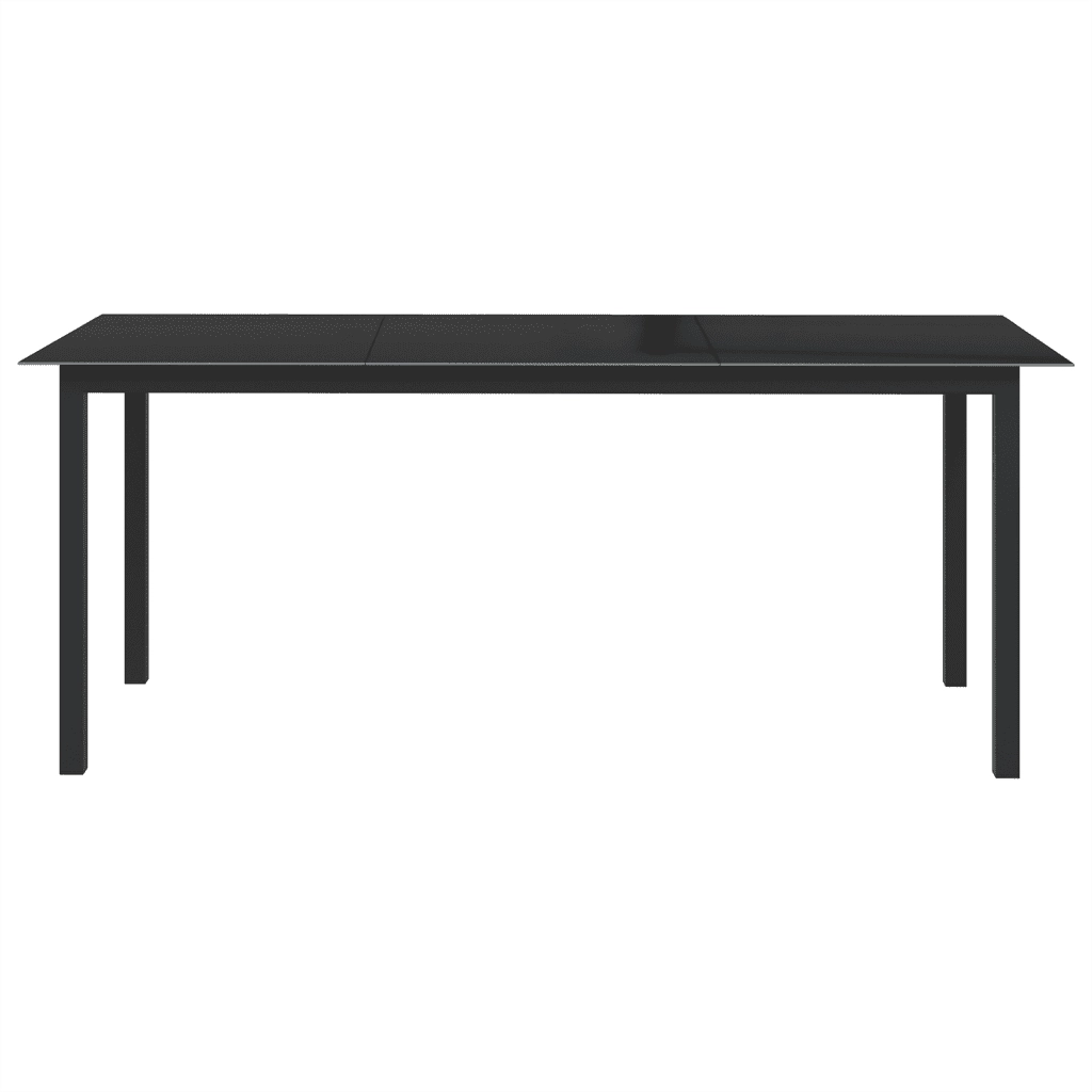 Set Mobili da Pranzo per Giardino 9 pz in Alluminio Antracite cod mxl 42374