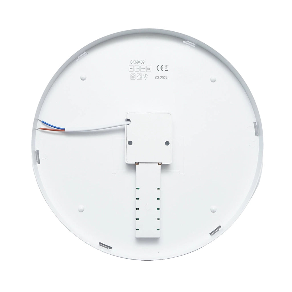 Plafoniera LED 36W, 220V, IP20, 6500K, 230mm luce fredda illuminazione per interni/esterni