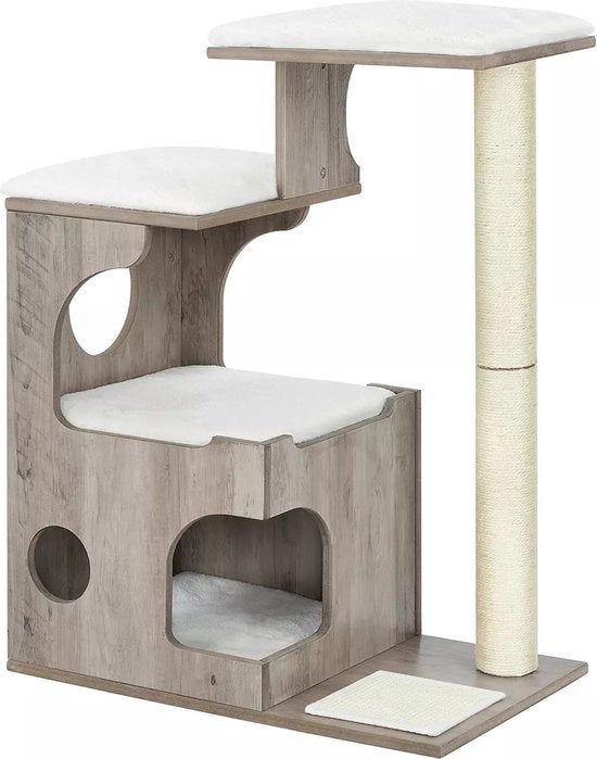 Krabpaal per esterno per gatti in legno - culla per gatti morbida - giocattolo per gatti - adatto per piccoli gattini - modello Darion