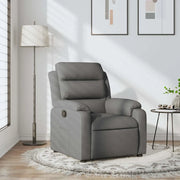 Divano Sedia-Poltrona Reclinabile in Tessuto Grigio Scuro 581127