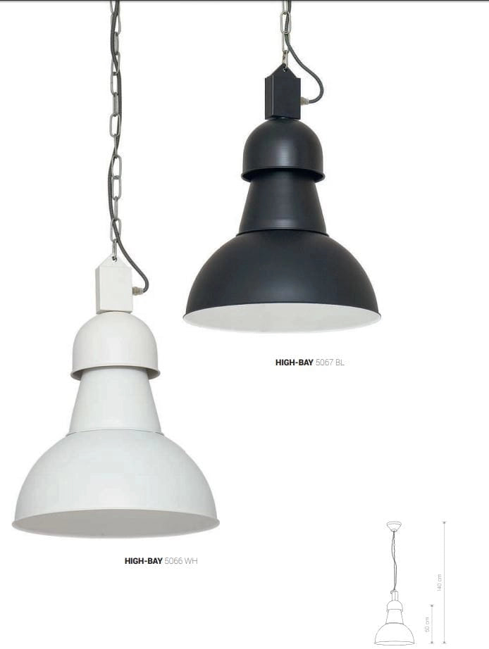 Lampada a sospensione Nowodvorski High-Bay nera Ø35 E27