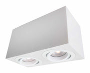 Plafoniera spot Lyon 2xGU10 bianca metallo Light Prestige