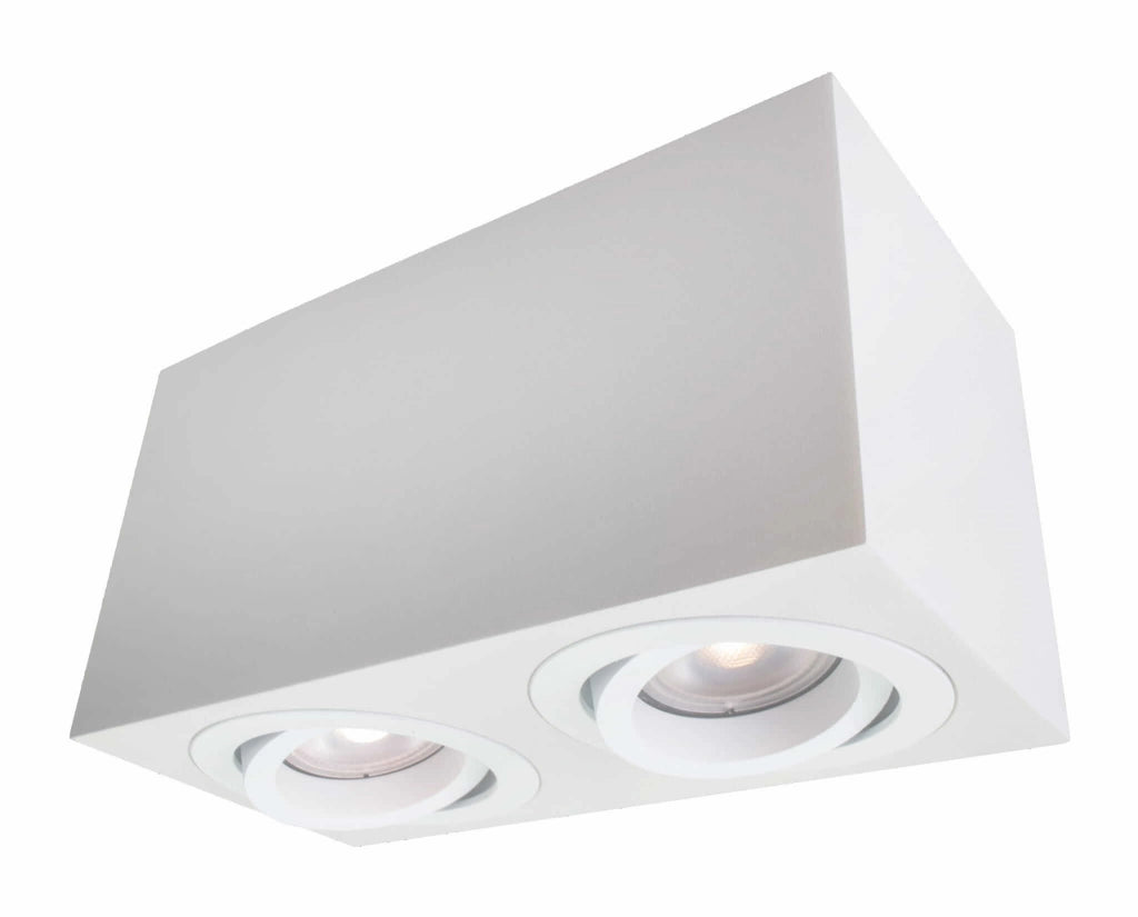 Plafoniera spot Lyon 2xGU10 bianca metallo Light Prestige
