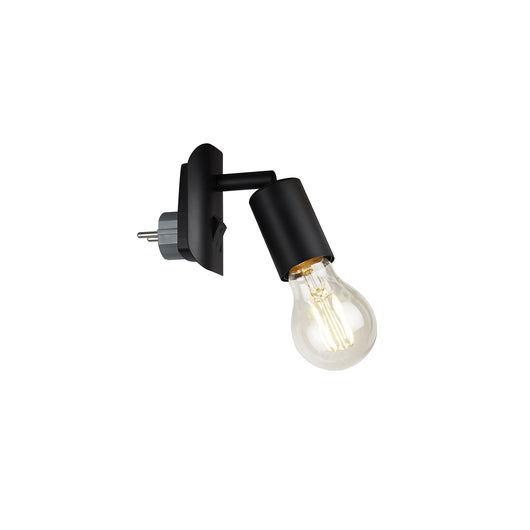 Applique Contemporanea Batita Metallo Nero 1 Luce E27