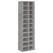 Scarpiera mobile contenitore per scarpe mobile per ingresso/corridoio/soggiorno 54 x 34 x 183 cm legno ingegnerizzato grigio 02_0021818