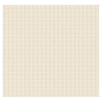 Coperta Ponderata Crema Chiaro 220x240 cm 15 kg Tessuto 3154882