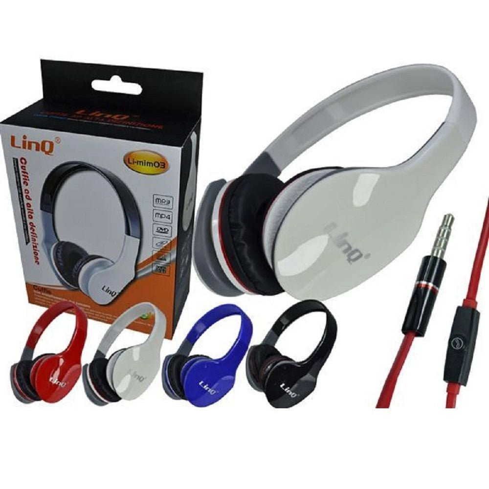 Trade Shop - Cuffie Stereo Portatili Mini Dj Jack 3.5mm Cavo 150cm Sensibilità 94db Li-mim03 -