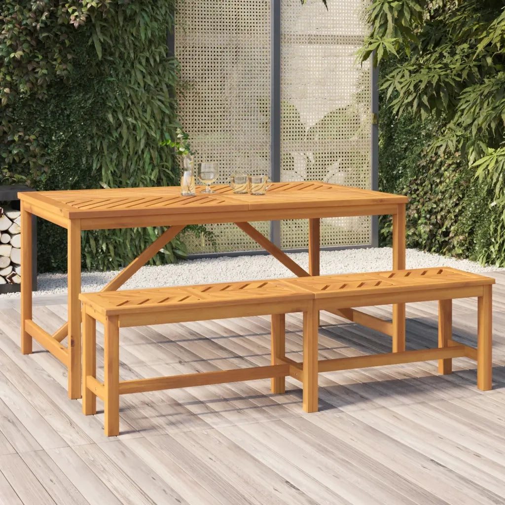 Panchina da Giardino | Panca da Giardino 150 cm in Legno Massello di Acacia