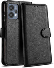 Case per Motorola Moto G13 / G23 / G53 5G - fodero in pelle con slot per carte [blocco RFID] resistente allo shock [standard] custodia per protezione per cellulare per Motorola G13 - fodero per cellulare
