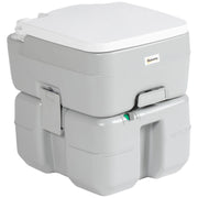 WC Portatile 20L con Indicatore di Livello ¨C zephmum ¨C Grigio 33x40x43 cm
