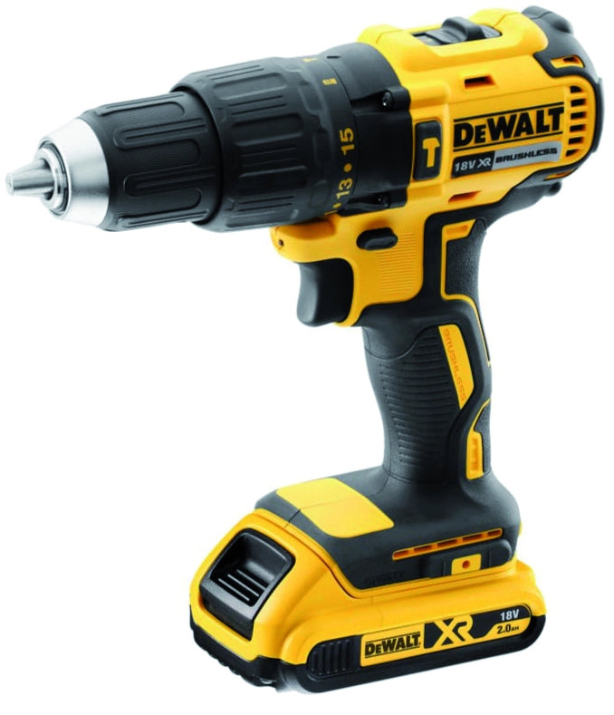 DeWalt TRAPANO AVVITATORE CON PERCUSSIONE 18V DCD778D2T-QW 2 batterie 2,0 Ah in valigetta Tstak