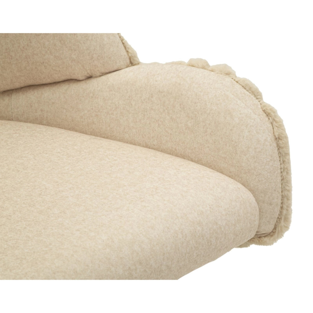 Set di 2 Sedie VKH885, Beige, Poliestere, 58x53x85 cm